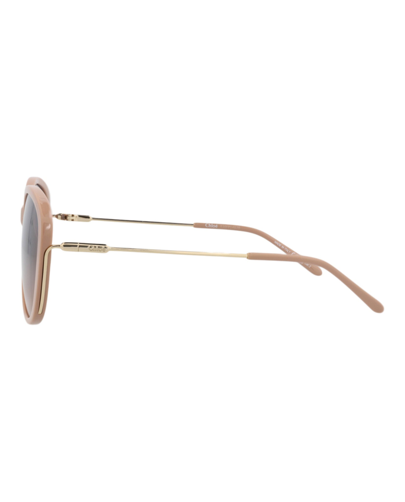Chloé Womens Round/Oval Nude Gold Blue Fashion Designer Eyewear