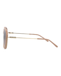 Chloé Womens Round/Oval Nude Gold Blue Fashion Designer Eyewear