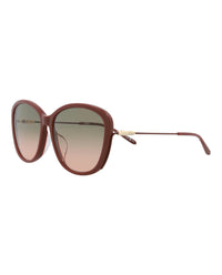 Chloé Chloé Womens Round/Oval Brown Brown Green Fashion Designer Eyewear