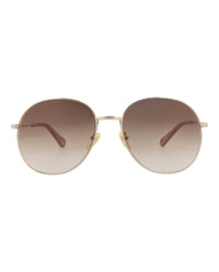 Chloé Chloé Womens Round/Oval Gold Gold Brown Fashion Designer Eyewear