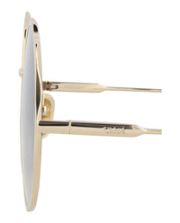Chloé Chloé Womens Round/Oval Gold Gold Grey Fashion Designer Eyewear