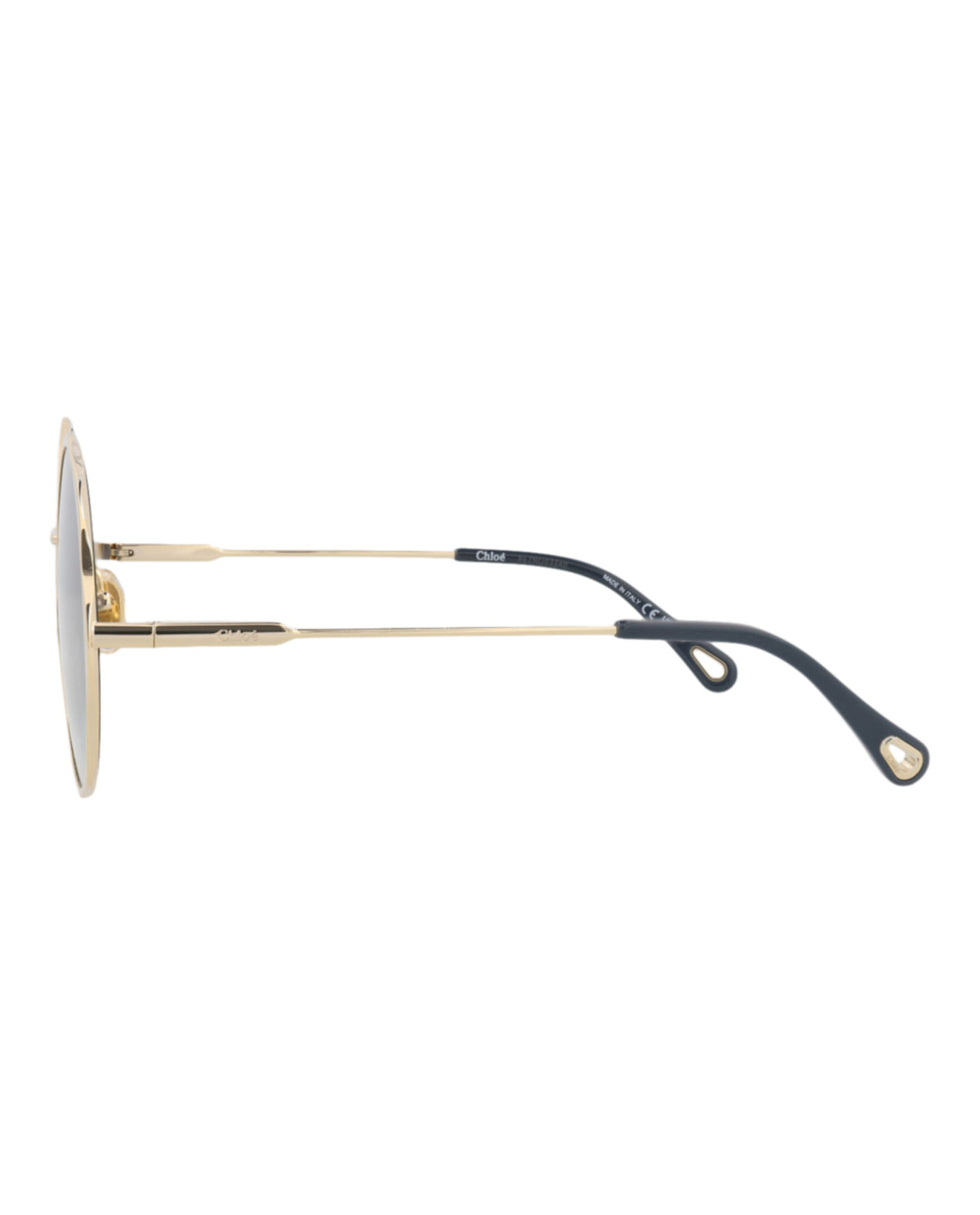 Chloé Chloé Womens Round/Oval Gold Gold Blue Fashion Designer Eyewear