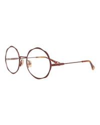 Chloé Chloé Womens Round/Oval Brown Brown Transparent Fashion Designer Eyewear