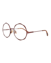 Chloé Womens Round/Oval Brown Brown Transparent Fashion Designer Eyewear