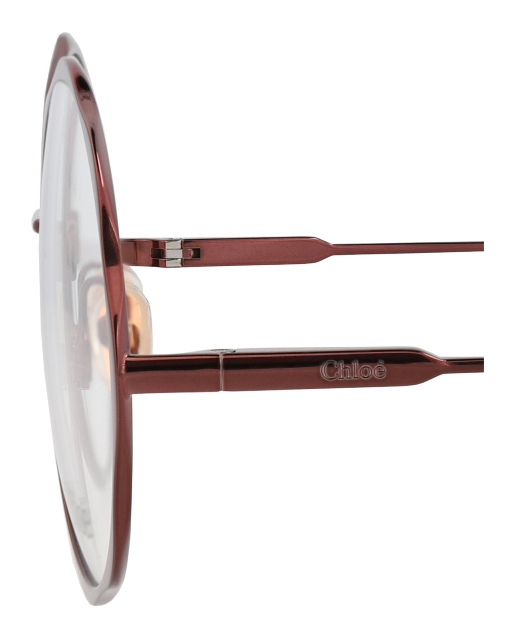Chloé Womens Round/Oval Brown Brown Transparent Fashion Designer Eyewear