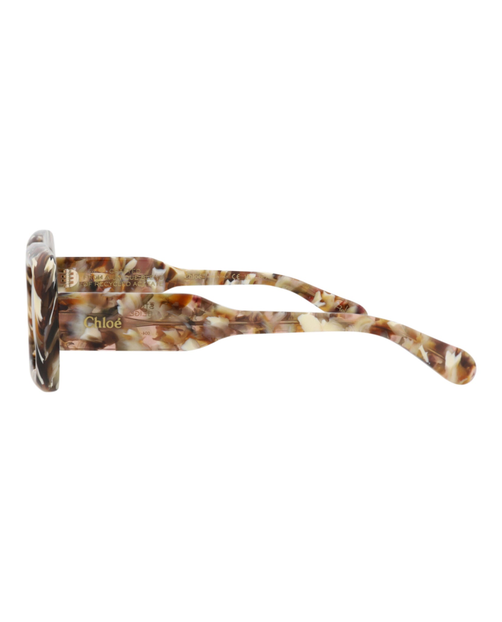Chloé Chloé Womens Square/Rectangle Havana Havana Orange Fashion Designer Eyewear