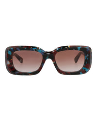 Chloé Womens Square/Rectangle Havana Havana Red Fashion Designer Eyewear
