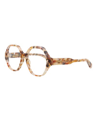 Chloé Womens Square/Rectangle Havana Havana Transparent Fashion Designer Eyewear