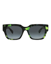 Chloé Womens Square/Rectangle Green Green Grey Fashion Designer Eyewear
