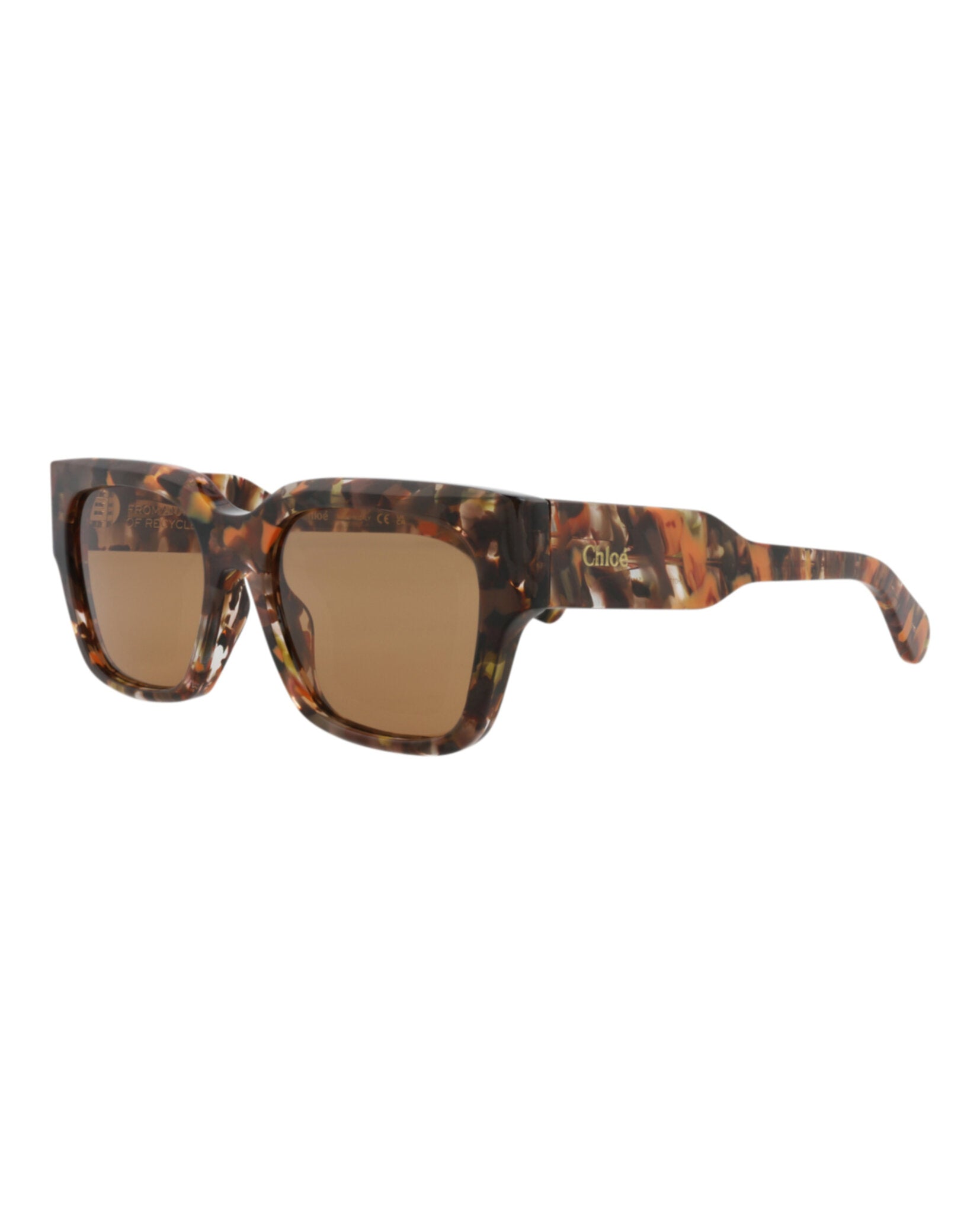 Chloé Chloé Womens Square/Rectangle Havana Havana Brown Fashion Designer Eyewear