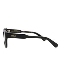 Chloé Womens Cat Eye Black Black Transparent Fashion Designer Eyewear