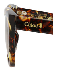 Chloé Chloé Womens Square/Rectangle Havana Havana Brown Fashion Designer Eyewear