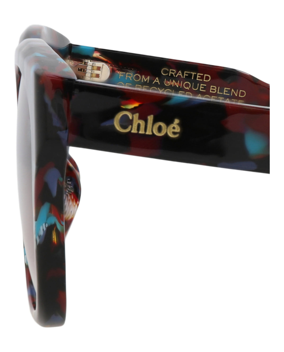 Chloé Chloé Womens Square/Rectangle Havana Havana Red Fashion Designer Eyewear
