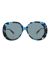 Chloé Chloé Womens Round/Oval Havana Havana Blue Fashion Designer Eyewear
