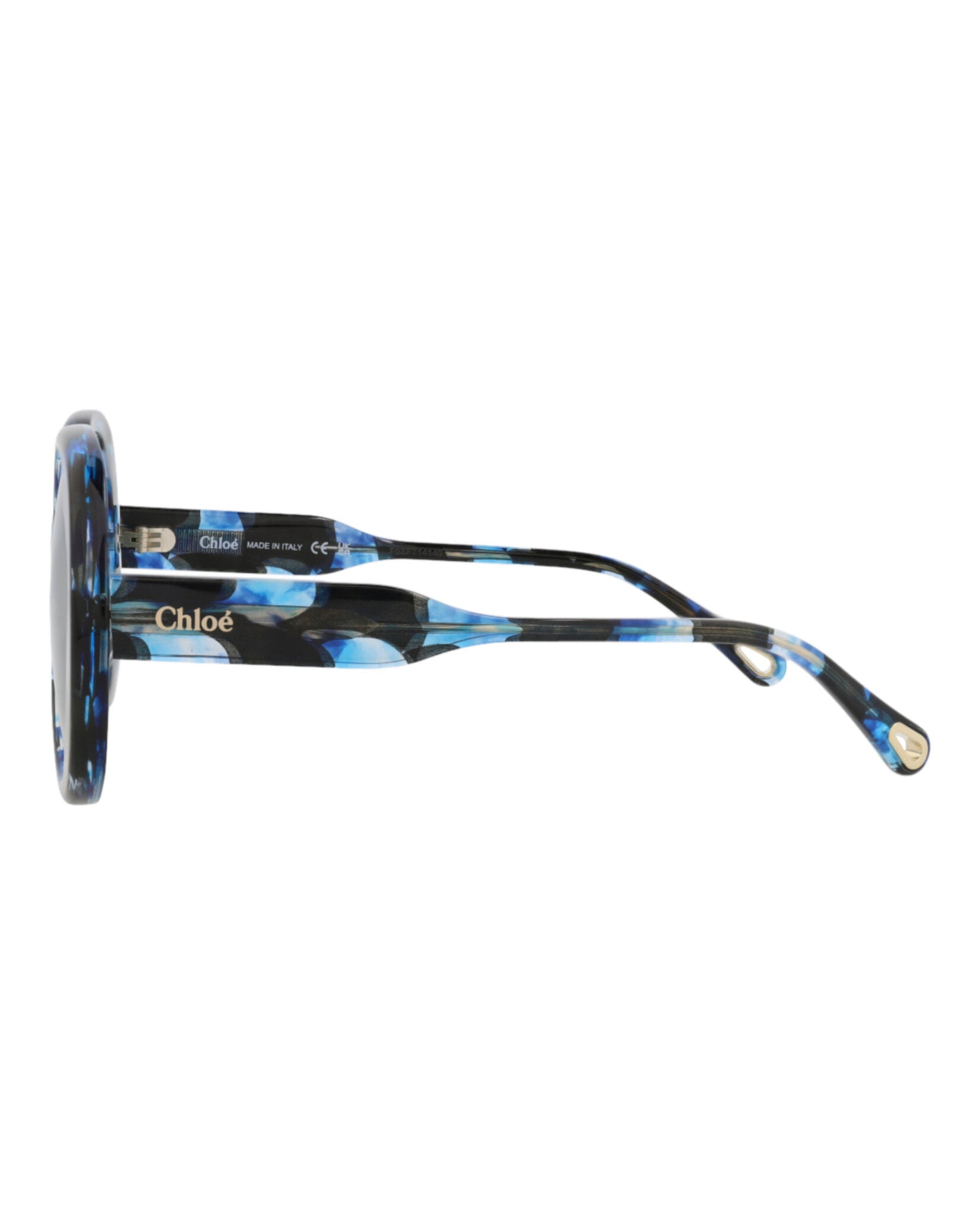 Chloé Chloé Womens Round/Oval Havana Havana Blue Fashion Designer Eyewear