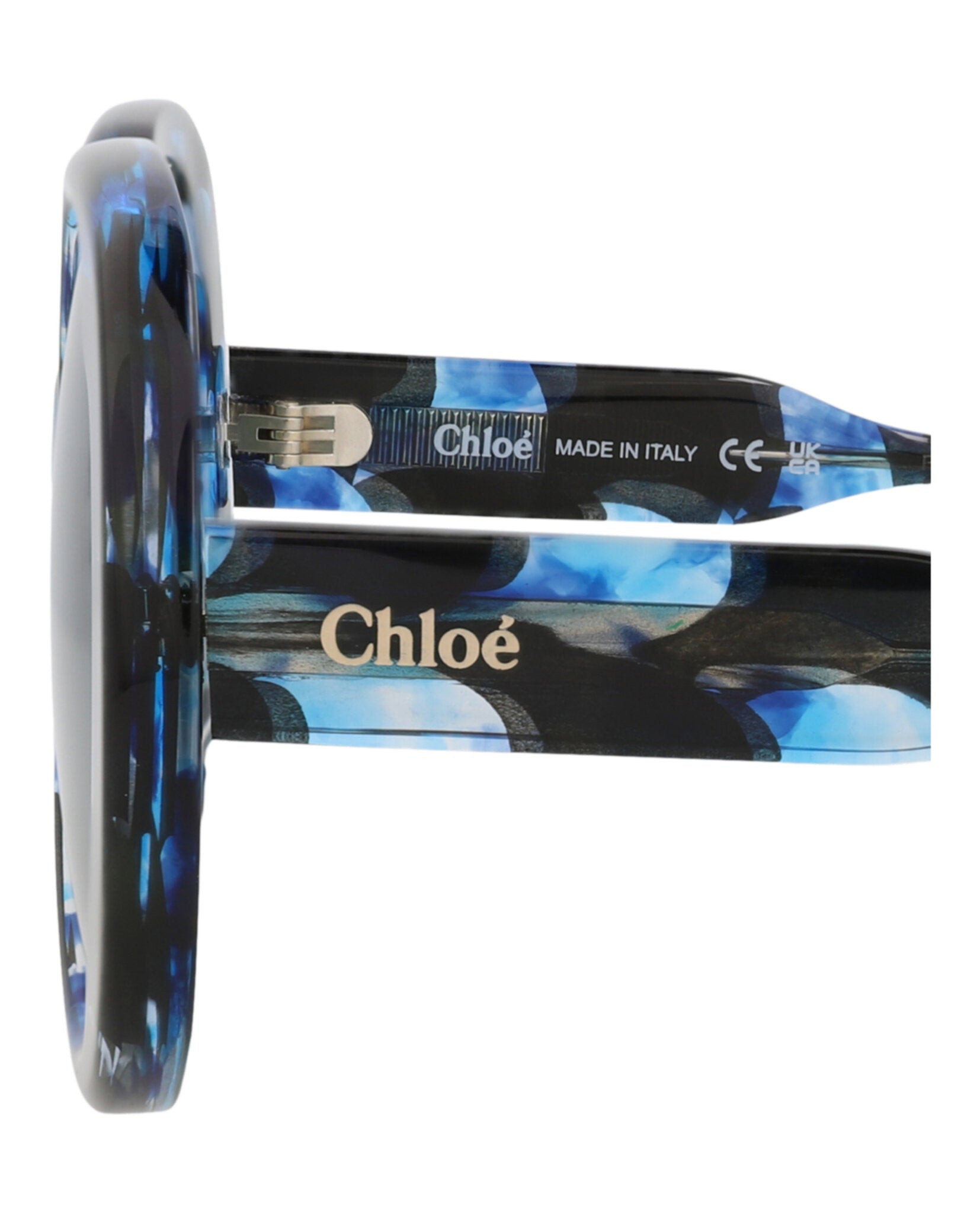 Chloé Chloé Womens Round/Oval Havana Havana Blue Fashion Designer Eyewear
