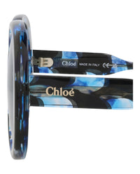 Chloé Chloé Womens Round/Oval Havana Havana Blue Fashion Designer Eyewear
