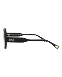 Chloé Chloé Womens Round/Oval Black Black Transparent Fashion Designer Eyewear