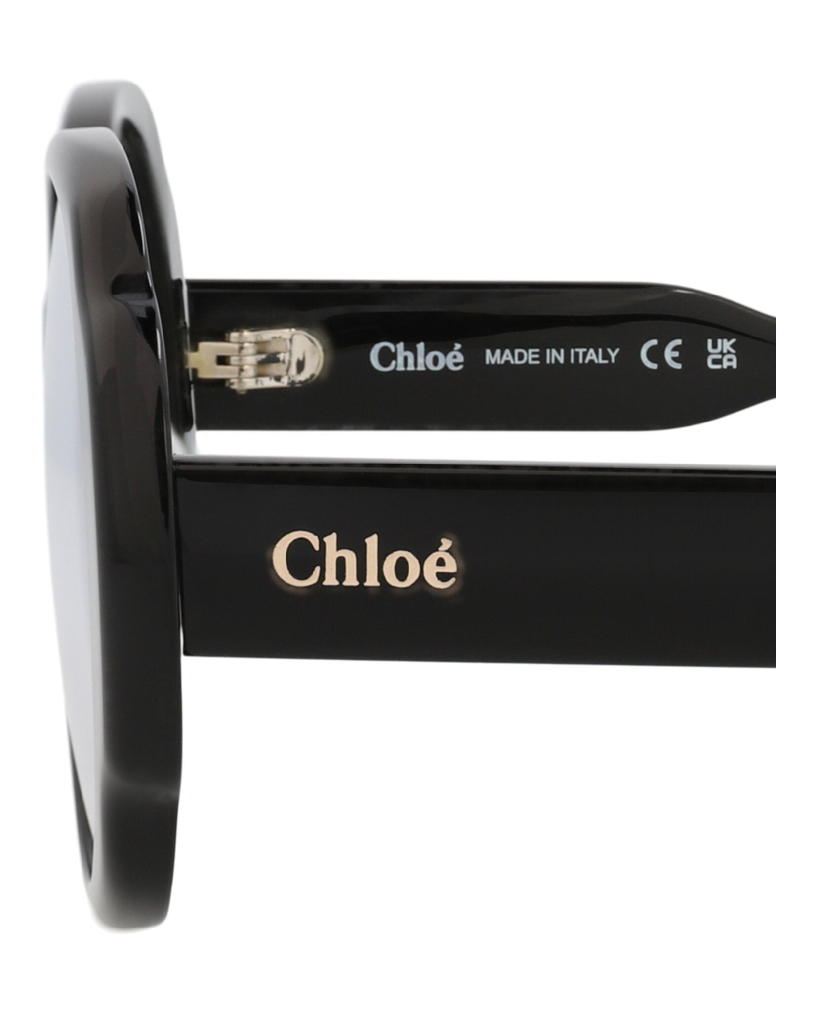 Chloé Chloé Womens Round/Oval Black Black Transparent Fashion Designer Eyewear