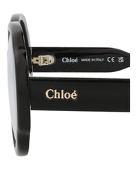 Chloé Chloé Womens Round/Oval Black Black Transparent Fashion Designer Eyewear