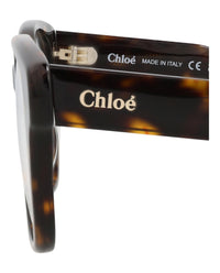 Chloé Womens Square/Rectangle Havana Havana Transparent Fashion Designer Eyewear
