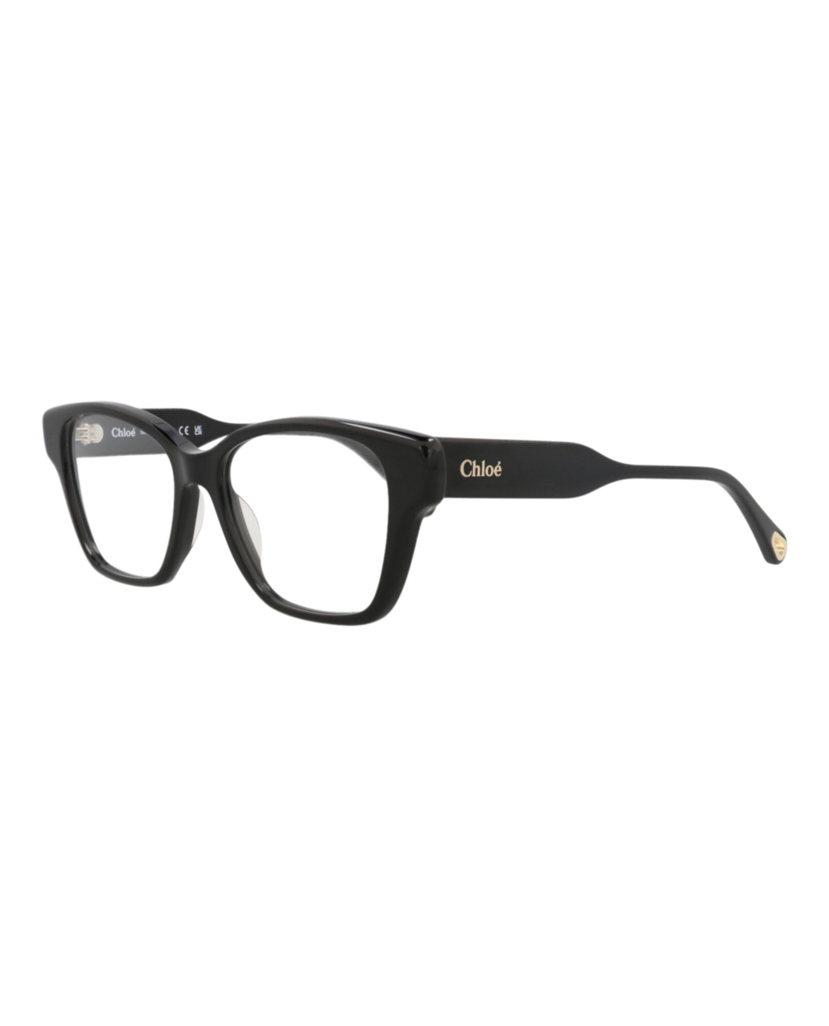 Chloé Chloé Womens Cat Eye Black Black Transparent Fashion Designer Eyewear