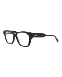 Chloé Chloé Womens Cat Eye Black Black Transparent Fashion Designer Eyewear