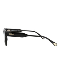 Chloé Chloé Womens Cat Eye Black Black Transparent Fashion Designer Eyewear