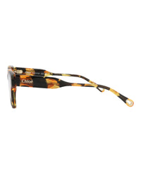 Chloé Womens Cat Eye Havana Havana Transparent Fashion Designer Eyewear