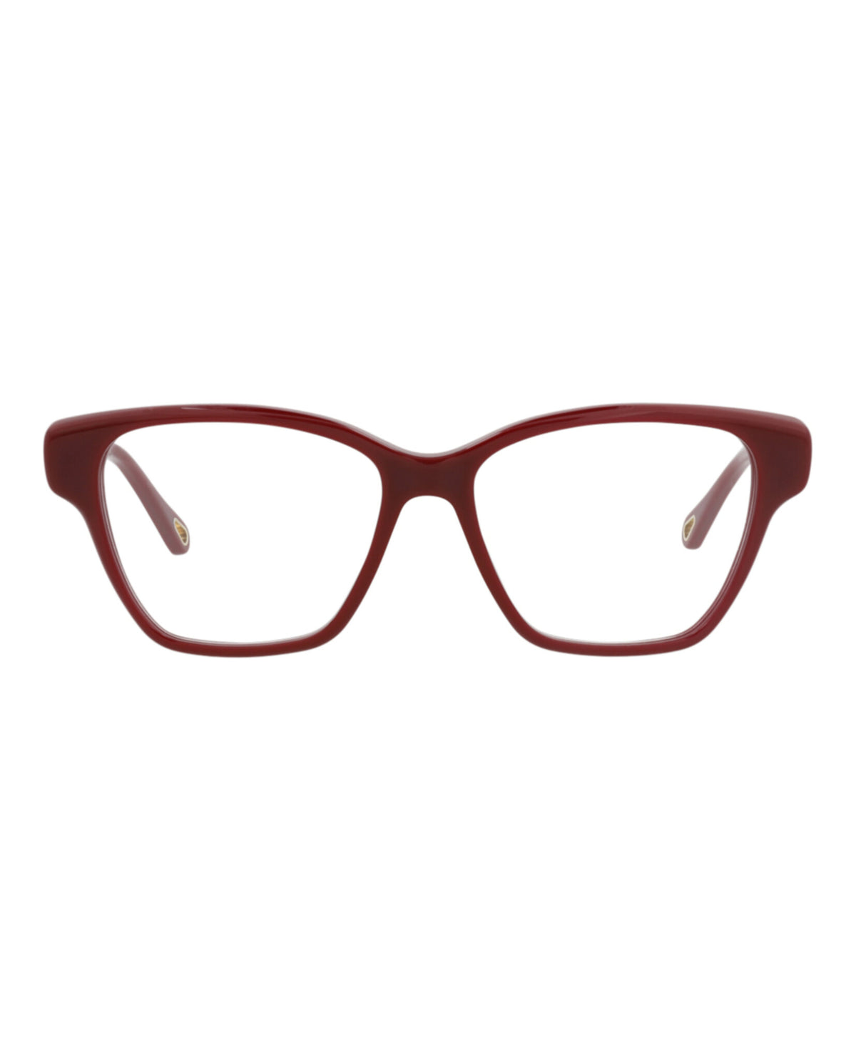 Chloé Womens Cat Eye Burgundy Burgundy Transparent Fashion Designer Eyewear