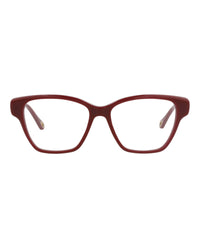 Chloé Womens Cat Eye Burgundy Burgundy Transparent Fashion Designer Eyewear