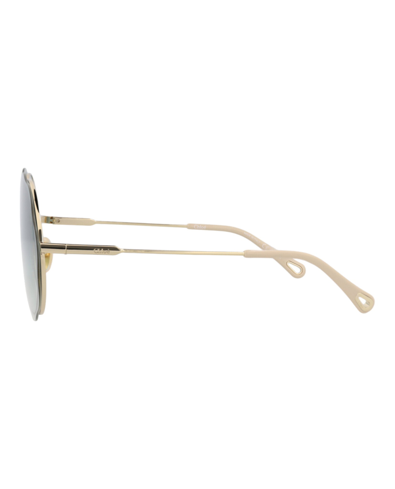Chloé Chloé Womens Round/Oval Gold Gold Green Fashion Designer Eyewear