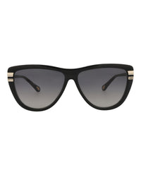 Chloé Womens Square/Rectangle Black Black Grey Fashion Designer Eyewear