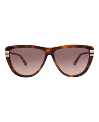 Chloé Womens Square/Rectangle Havana Havana Red Fashion Designer Eyewear