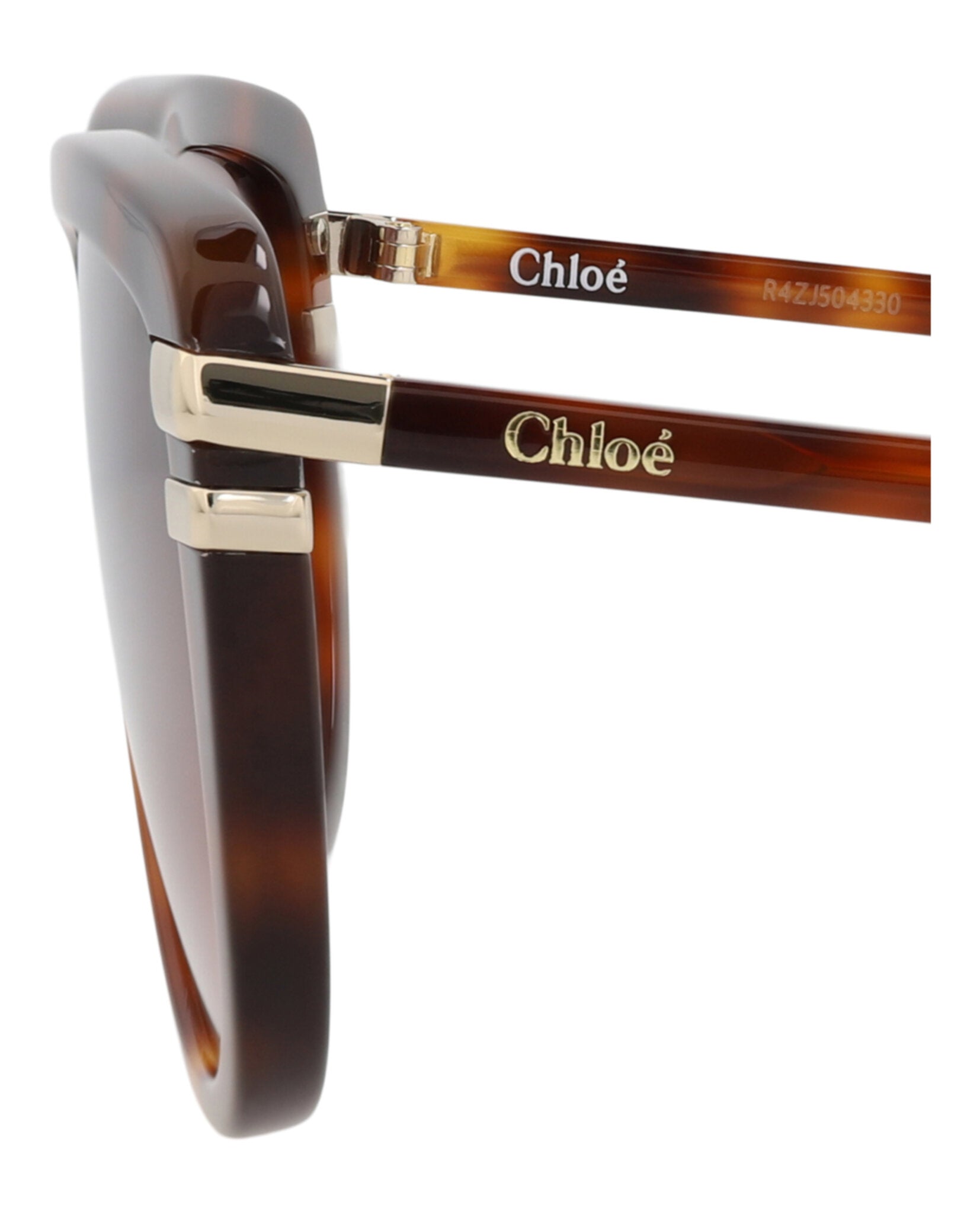 Chloé Womens Square/Rectangle Havana Havana Red Fashion Designer Eyewear