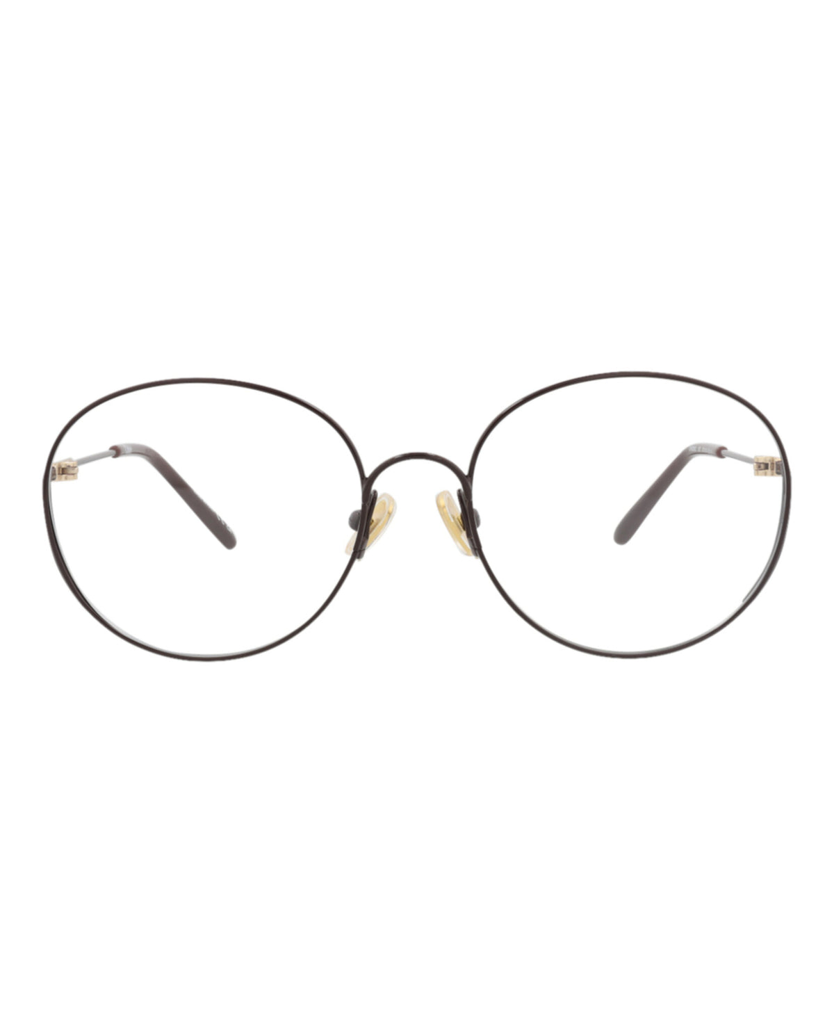 Chloé Womens Round/Oval Burgundy Burgundy Transparent Fashion Designer Eyewear