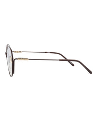 Chloé Womens Round/Oval Burgundy Burgundy Transparent Fashion Designer Eyewear