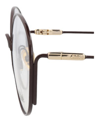 Chloé Womens Round/Oval Burgundy Burgundy Transparent Fashion Designer Eyewear