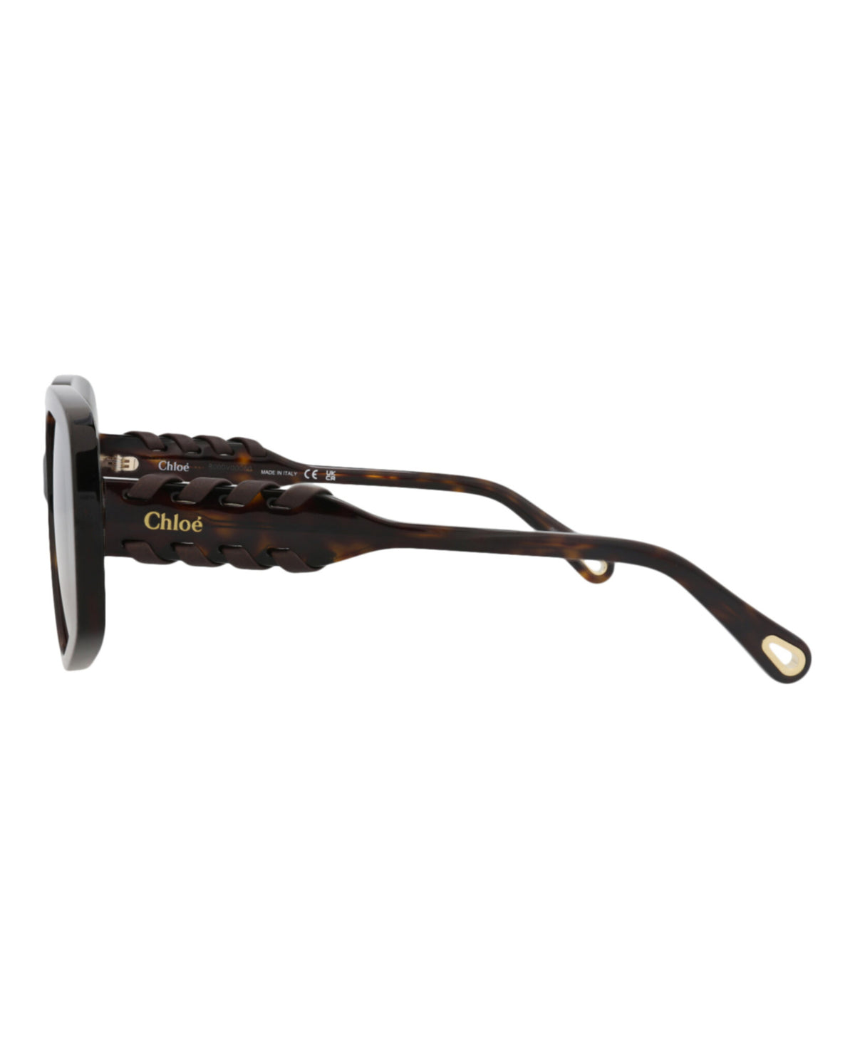 Chloé Womens Square/Rectangle Havana Havana Violet Fashion Designer Eyewear