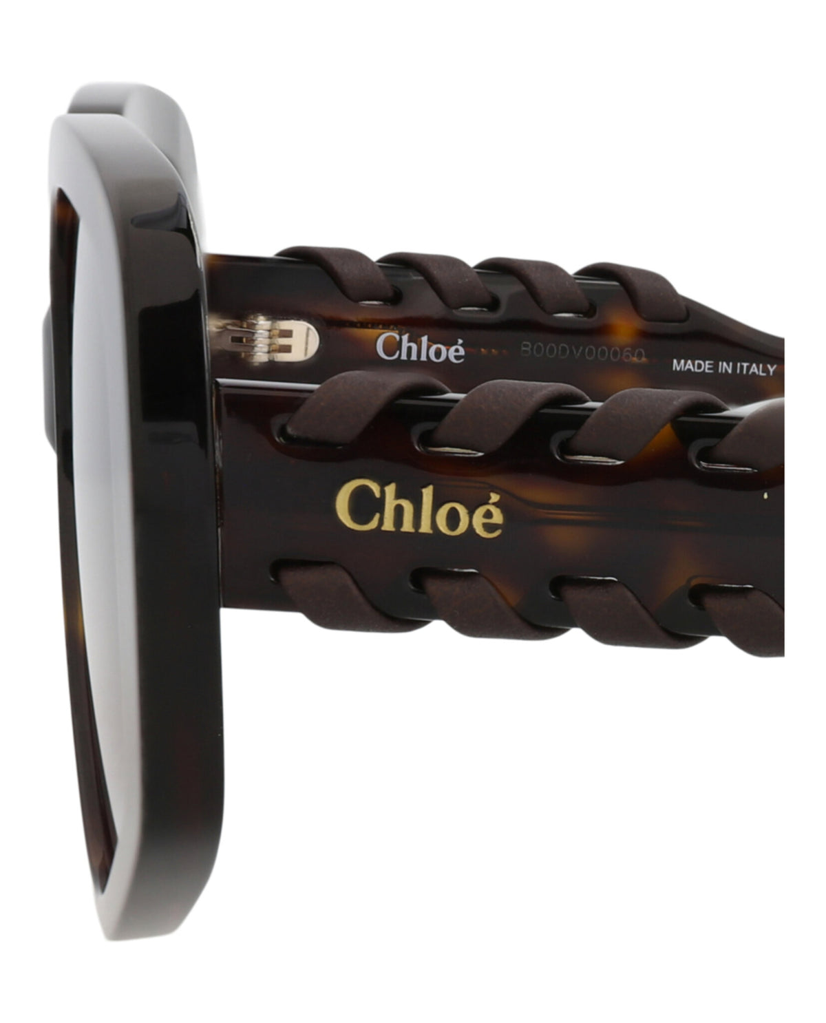 Chloé Womens Square/Rectangle Havana Havana Violet Fashion Designer Eyewear