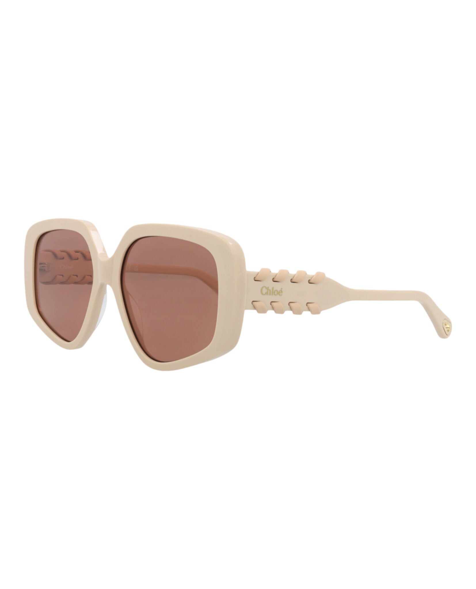 Chloé Chloé Womens Square/Rectangle Ivory Ivory Red Fashion Designer Eyewear