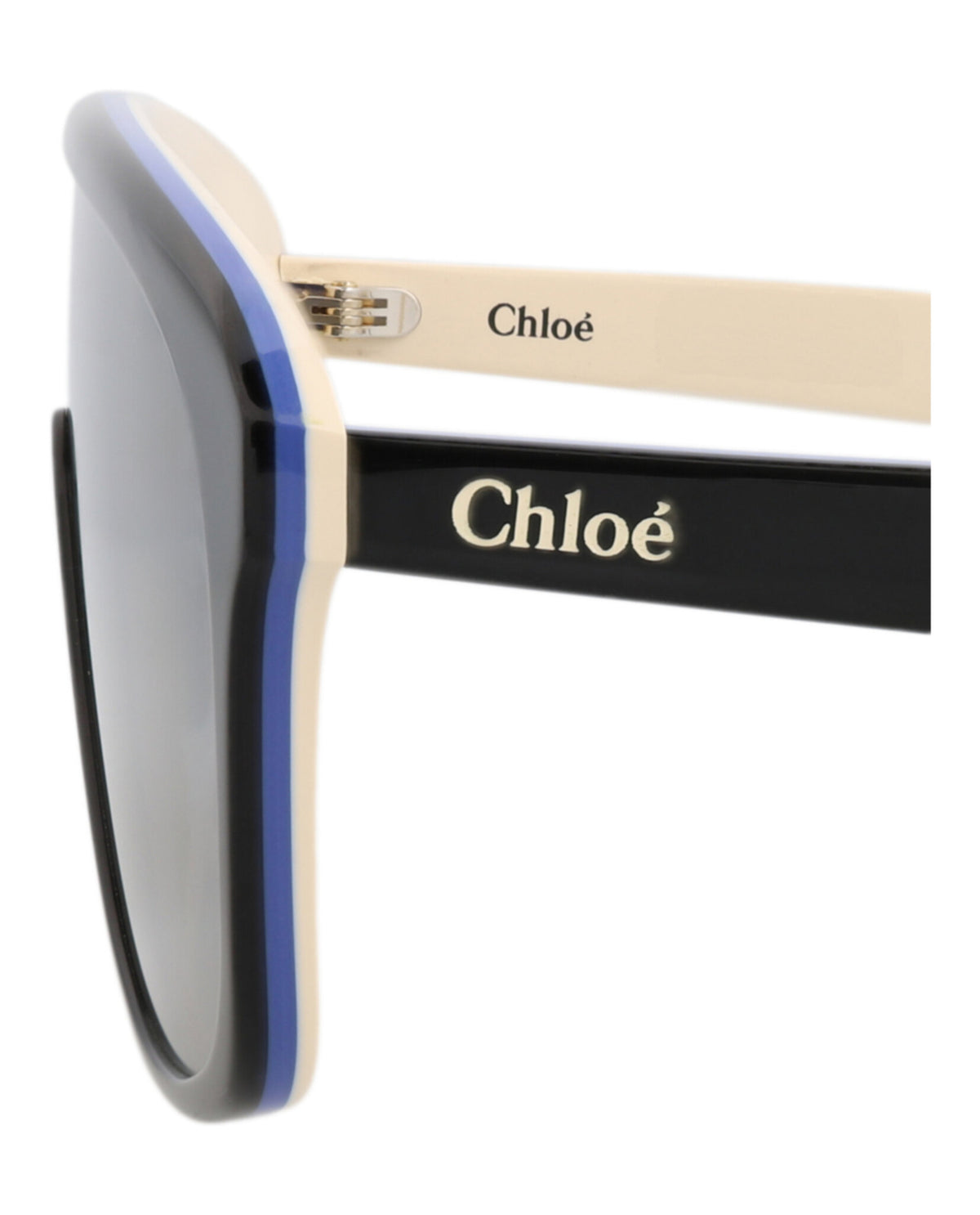 Chloé Womens Aviator Black Black Silver Fashion Designer Eyewear
