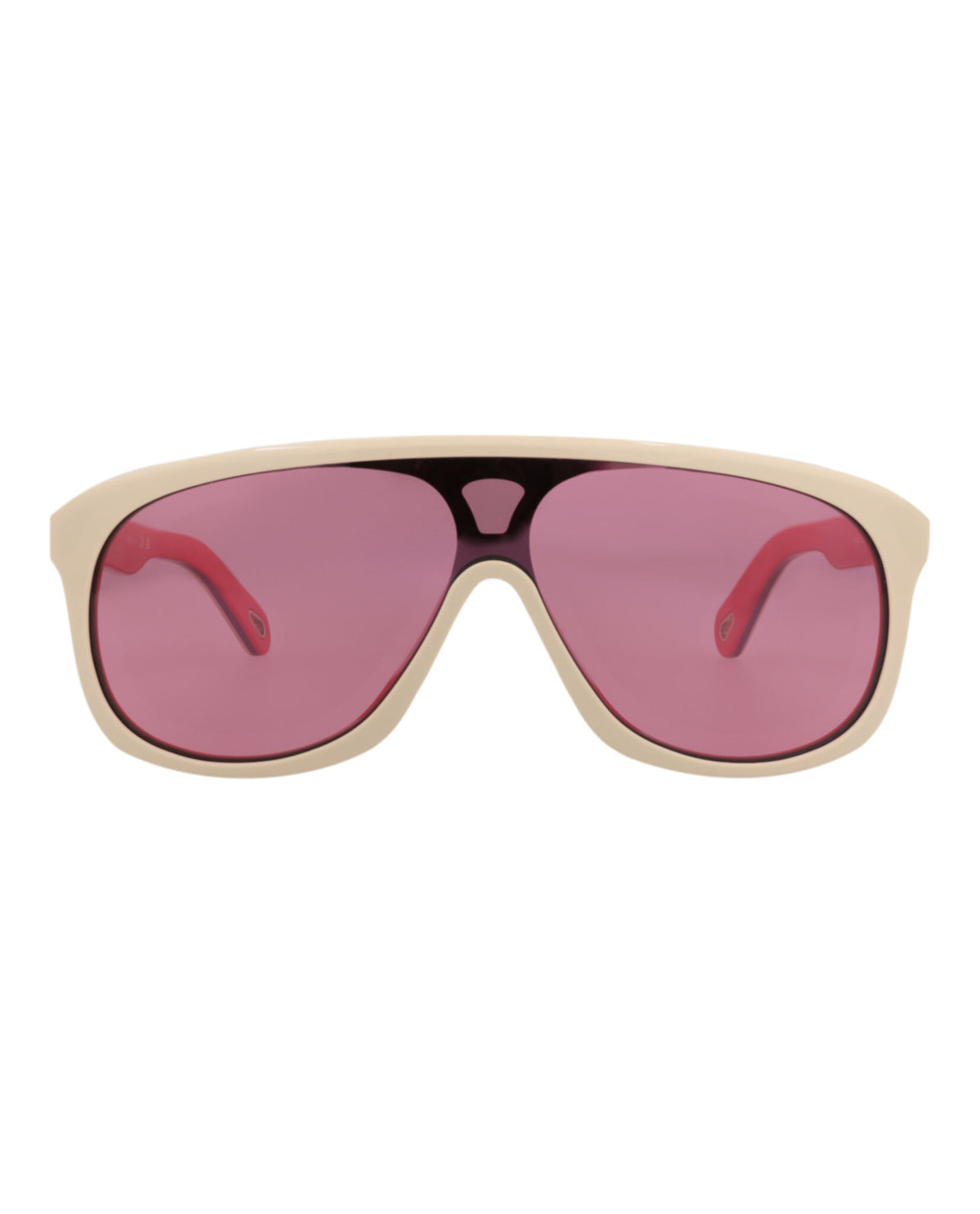 Chloé Womens Aviator Ivory Ivory Pink Fashion Designer Eyewear