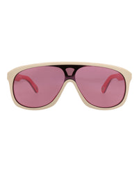 Chloé Womens Aviator Ivory Ivory Pink Fashion Designer Eyewear