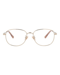 Chloé Womens Round/Oval Gold Gold Transparent Fashion Designer Eyewear