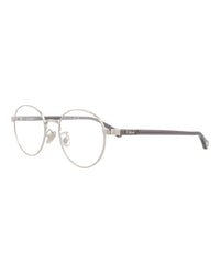 Chloé Womens Round/Oval Silver Grey Transparent Fashion Designer Eyewear