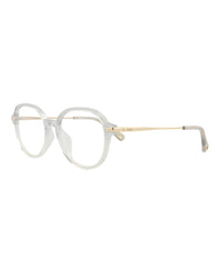 Chloé Chloé Womens Round/Oval Grey Gold Transparent Fashion Designer Eyewear
