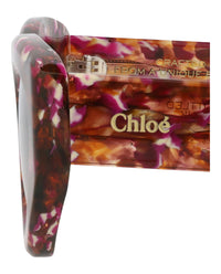 Chloé Womens Cat Eye Havana Havana Violet Fashion Designer Eyewear