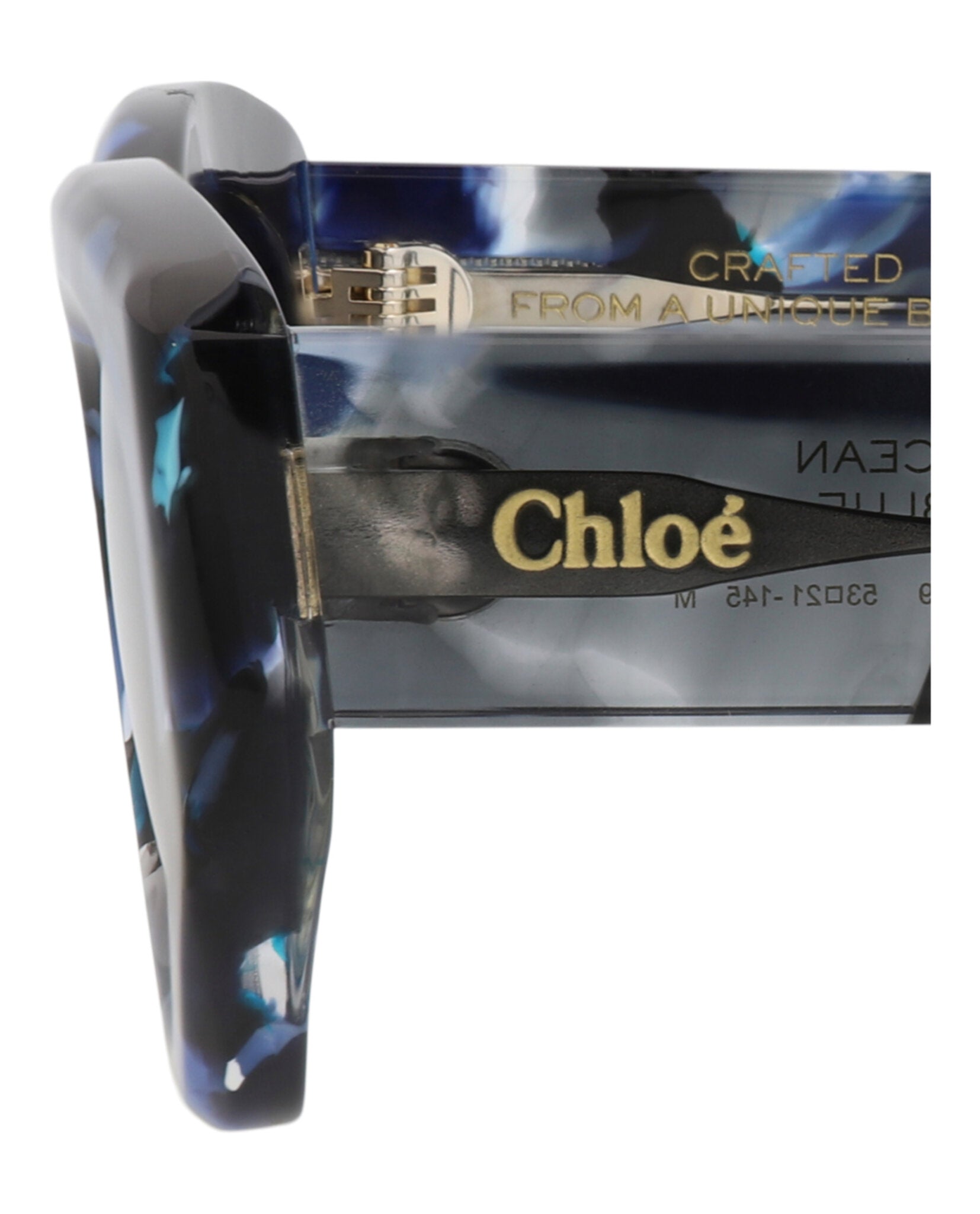 Chloé Womens Cat Eye Blue Blue Grey Fashion Designer Eyewear