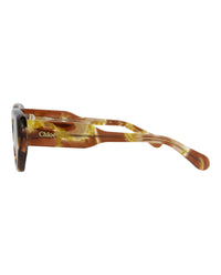 Chloé Womens Cat Eye Havana Havana Brown Fashion Designer Eyewear